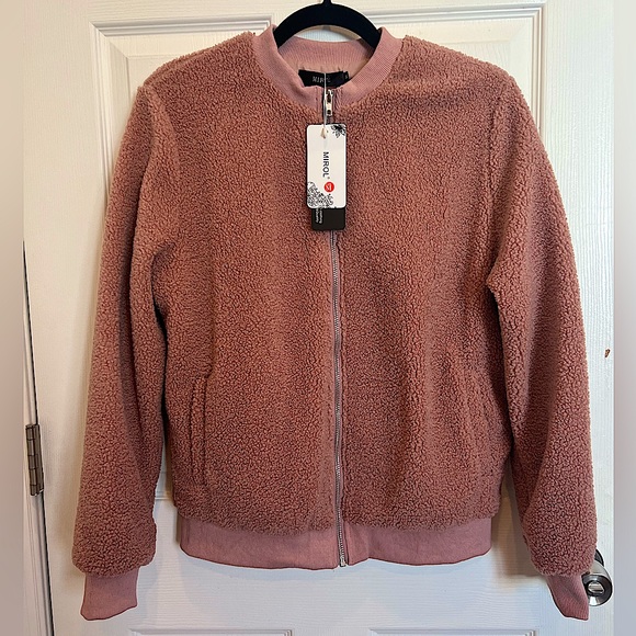 Mirol Jackets & Blazers - NWT Mirol Sherpa Fuzzy Bomber Jacket